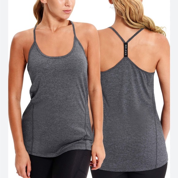 3/$20 bundle deal!! Charcoal Racerback Tank Top for Women - Picture 5 of 5